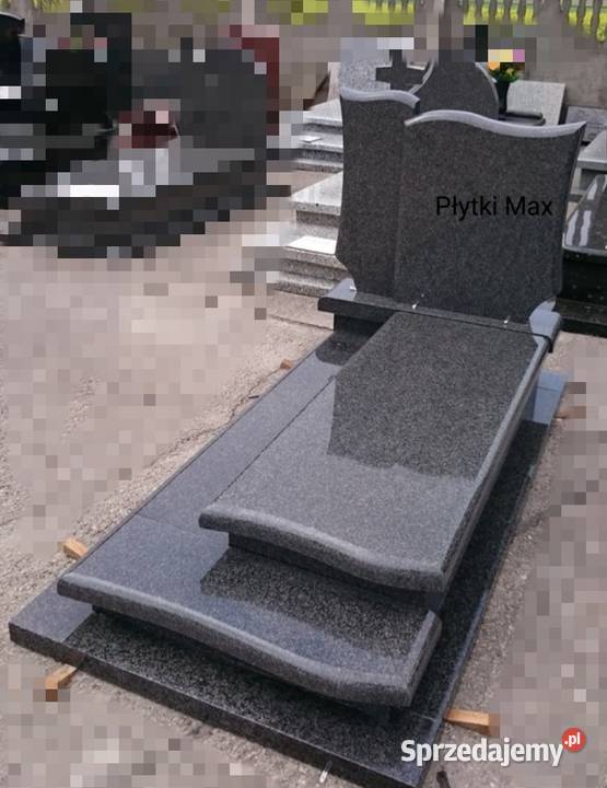 Kostka wokół grobu nagrobki granitowe Pozostałe Borki Wielkie