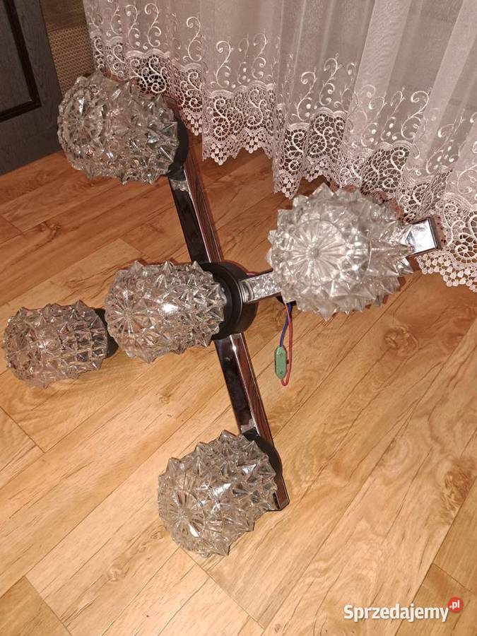 Retro lampa wiszaca z 60 tych lat firmy Kamenick dolnośląskie Lubań sprzedam