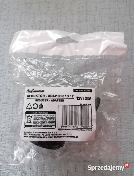 Przejściówka gniazda przyczepy 137 Reduktor Łódź