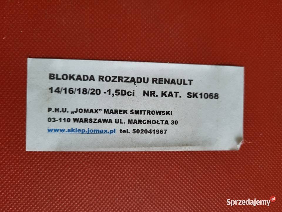 Blokada rozrządu Renault 14 16 18 20 16v 15DCI Serwis silnika Sandomierz
