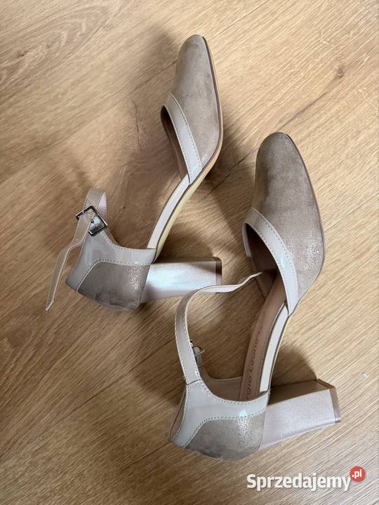 Buty półbuty ze skóry czółenka Zielona Góra