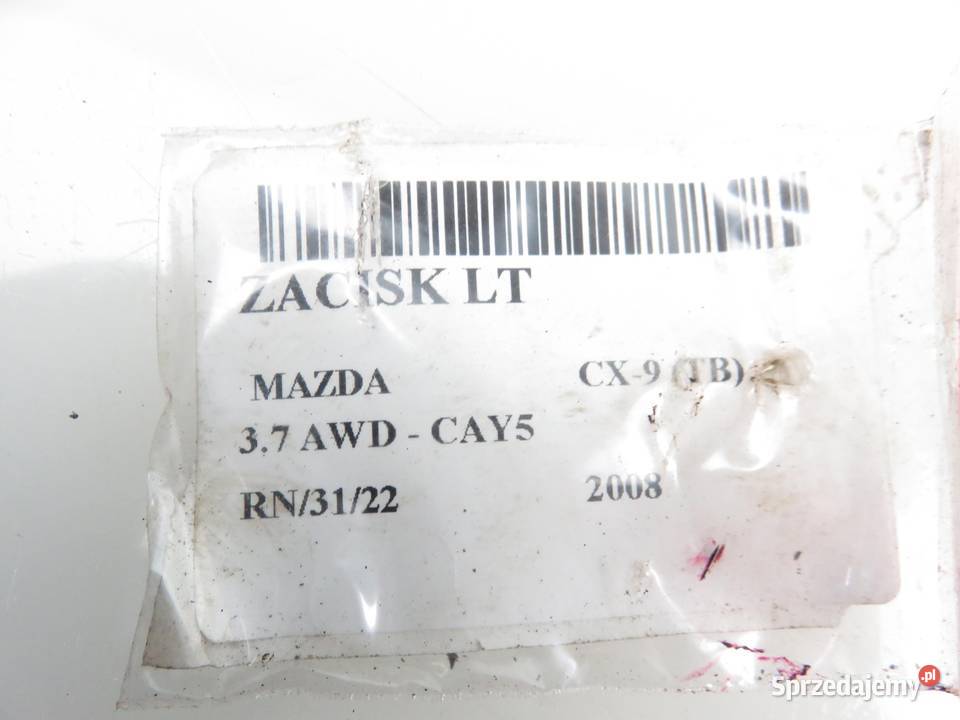 ZACISK LEWY TYŁ MAZDA CX9 37 osobowe sprzedam