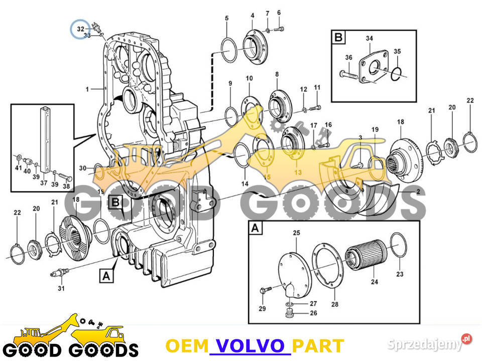 VOLVO CZUJNIK INDUKCYJNY OBROTÓW 4780941 OEM