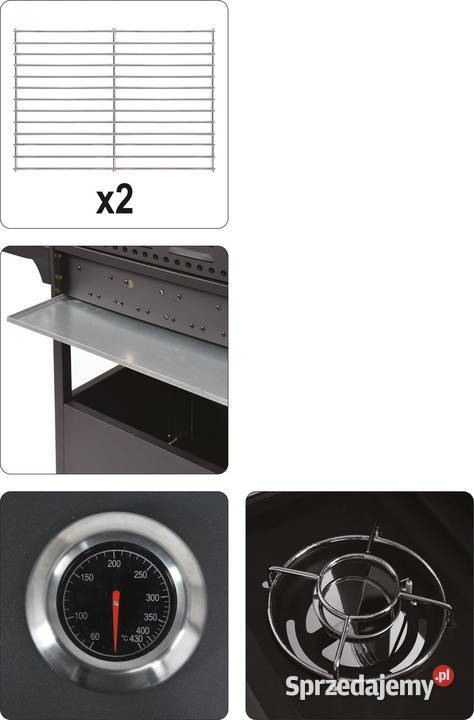 Grill gazowy 4palnikowy palnik pomocniczy