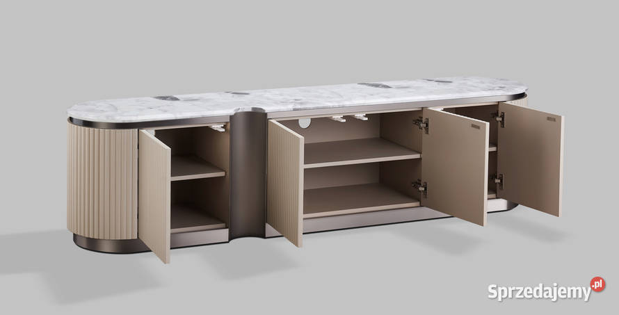 Komoda RTV złota Nutris Glamour Premium RTV małopolskie