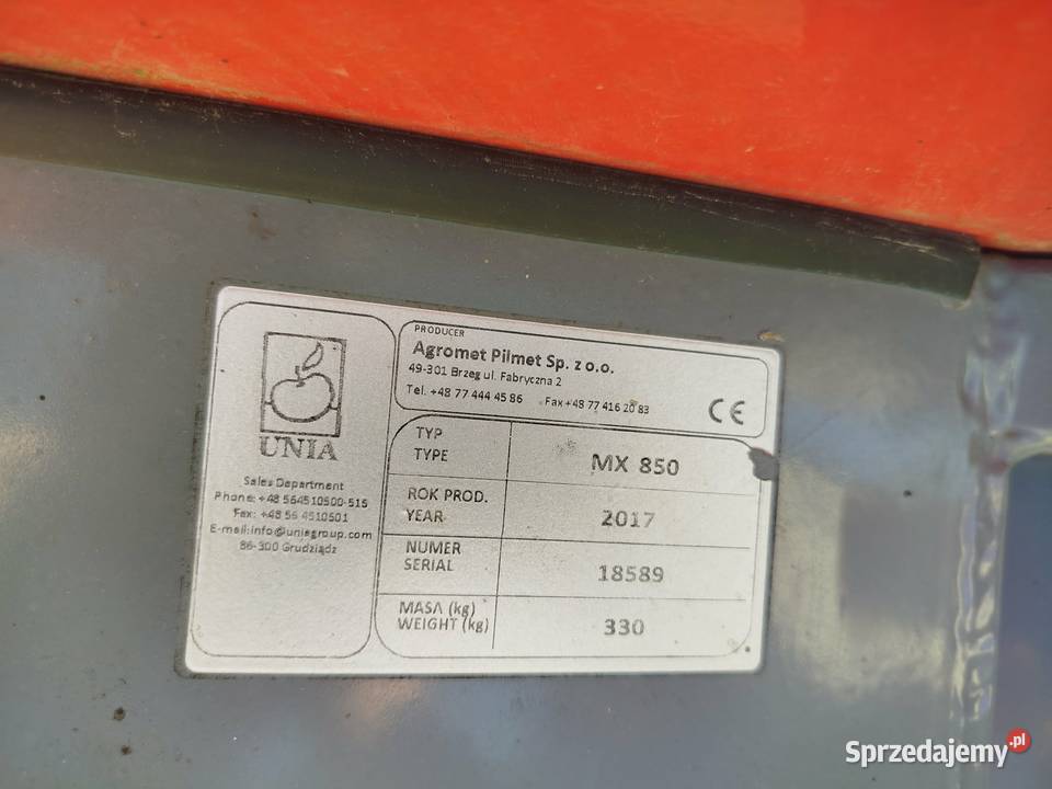 Sprzedam rozsiewacz nawozu Unia Grudziądz 1200 Stary Dzierzgoń