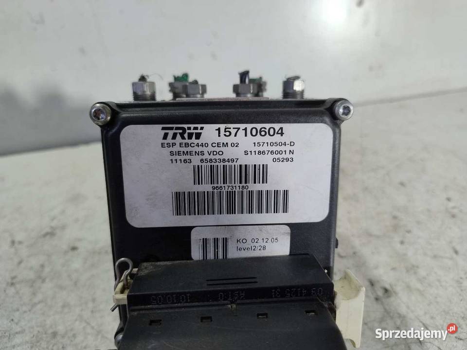 POMPA HAMULCOWA ABS PEUGEOT 407 18 15710604