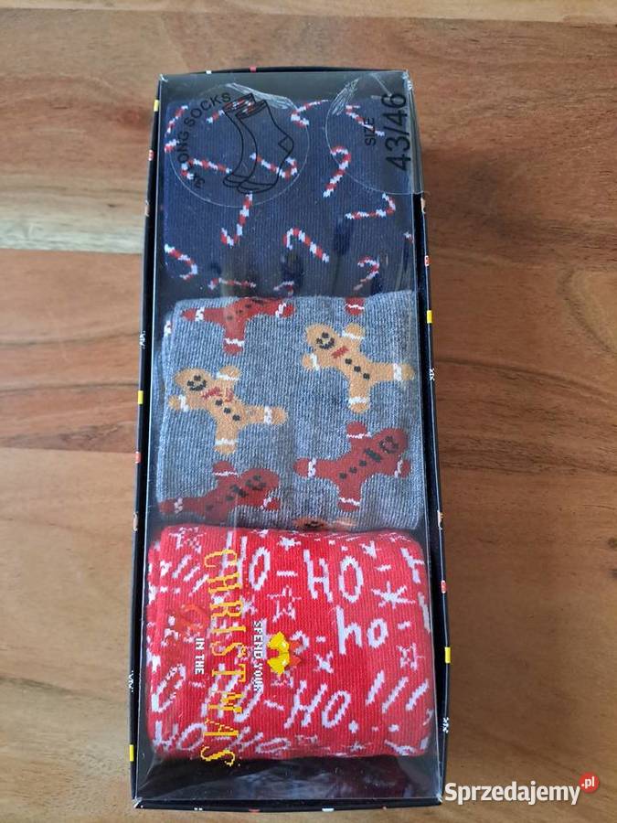 Skarpetki świąteczne w pudełku ho ho ho House Warszawa sprzedam