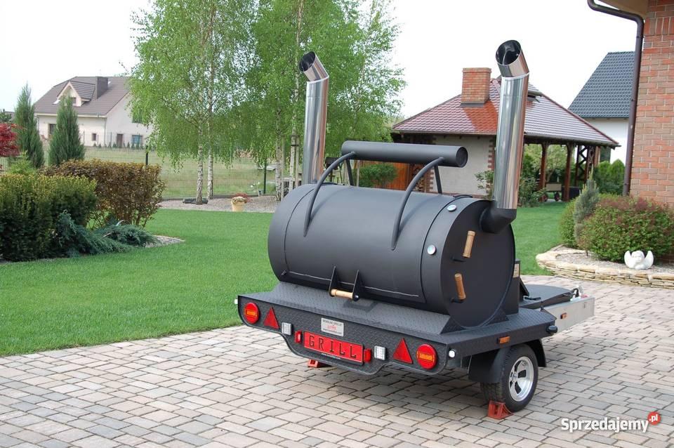 Przyczepa gastronomiczna Bizin Grill BBQ Route66 pełny VAT Golęczewo