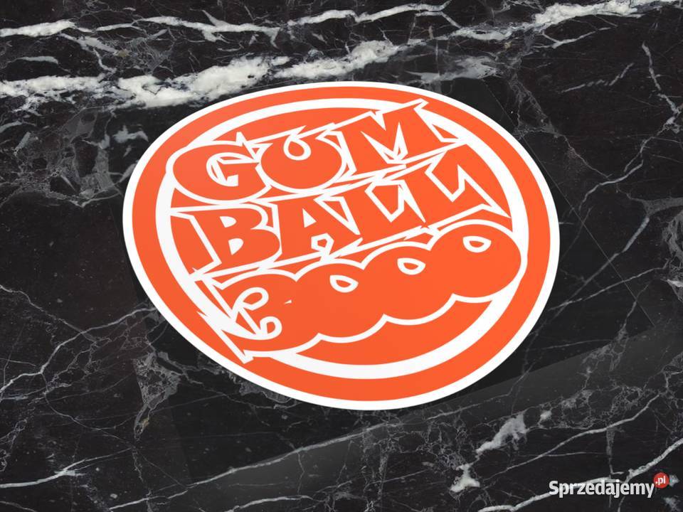 Naklejka GUMBALL 3000 10 x 10 gum ball race 8 Choroszcz