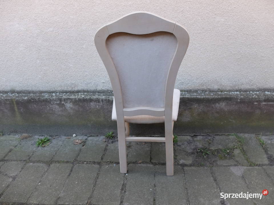 Białe krzesło w stylu ludwikowskim 844 Kościan