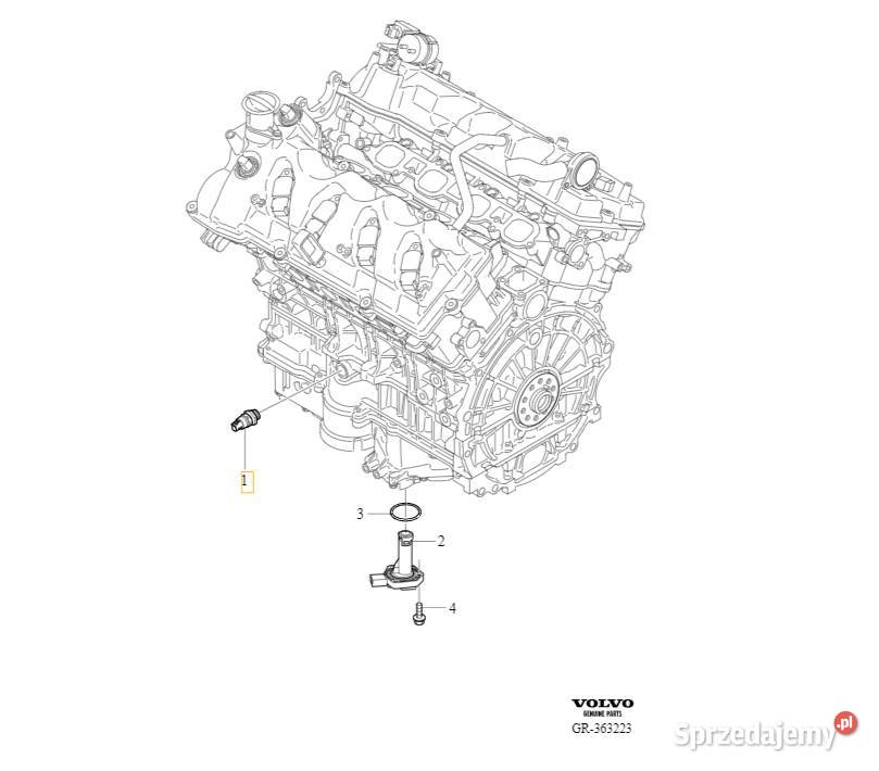 VOLVO S80 XC90 czujnik cisnienia oleju B8444S V8 Bielany Wrocławskie sprzedam