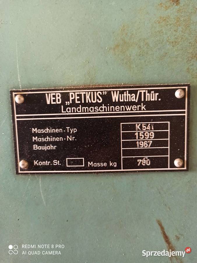 Petkus k541 z tryjerem Kiersnowo