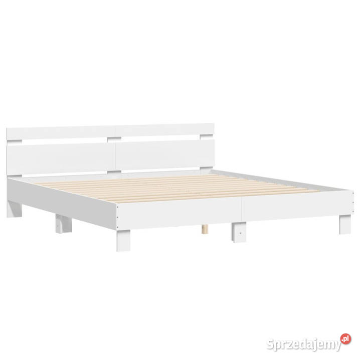 Rama łóżka z wezgłowiem biała 180x200 WM3207399 Warszawa