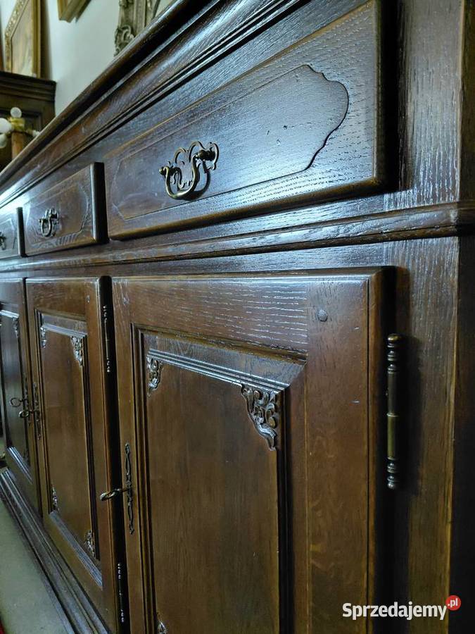 Stylowa komoda bufet z litego drewna dębowego Białystok