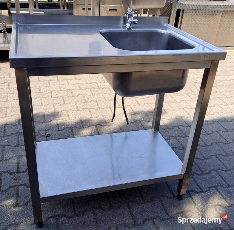 ZLEW 1 KOMOROWY Z PÓŁKĄ DORA METAL 906085 M794N Nowe Skalmierzyce