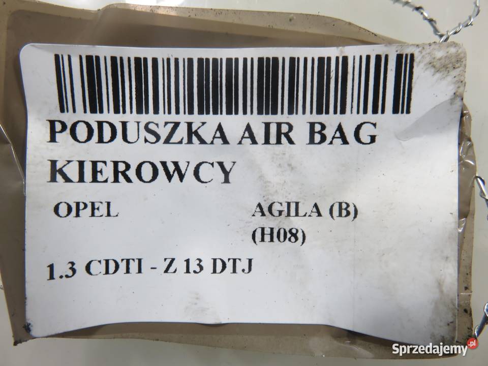 PODUSZKA KIEROWCY OPEL AGILA B H08 4815052K10