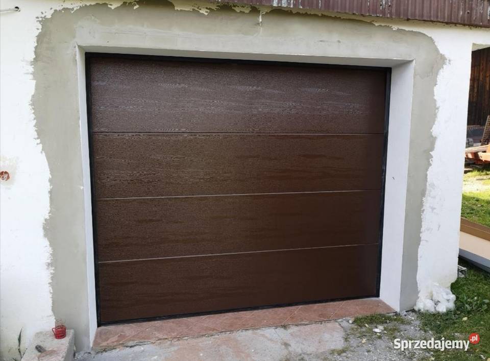 Brama garażowa z napędem 3000x2500 Brąz Ogrodzenia i bramy śląskie