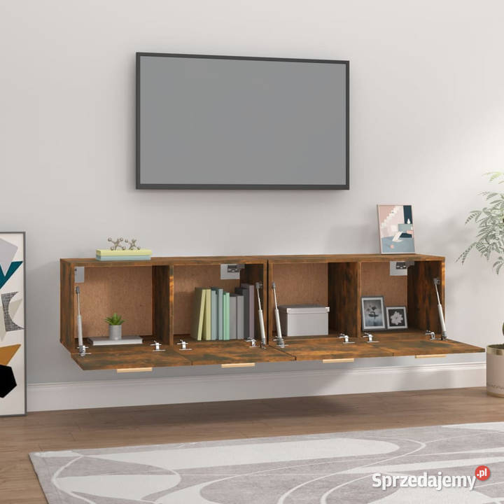 Szafki wiszące 2 przydymiony dąb 80x35x365 mazowieckie