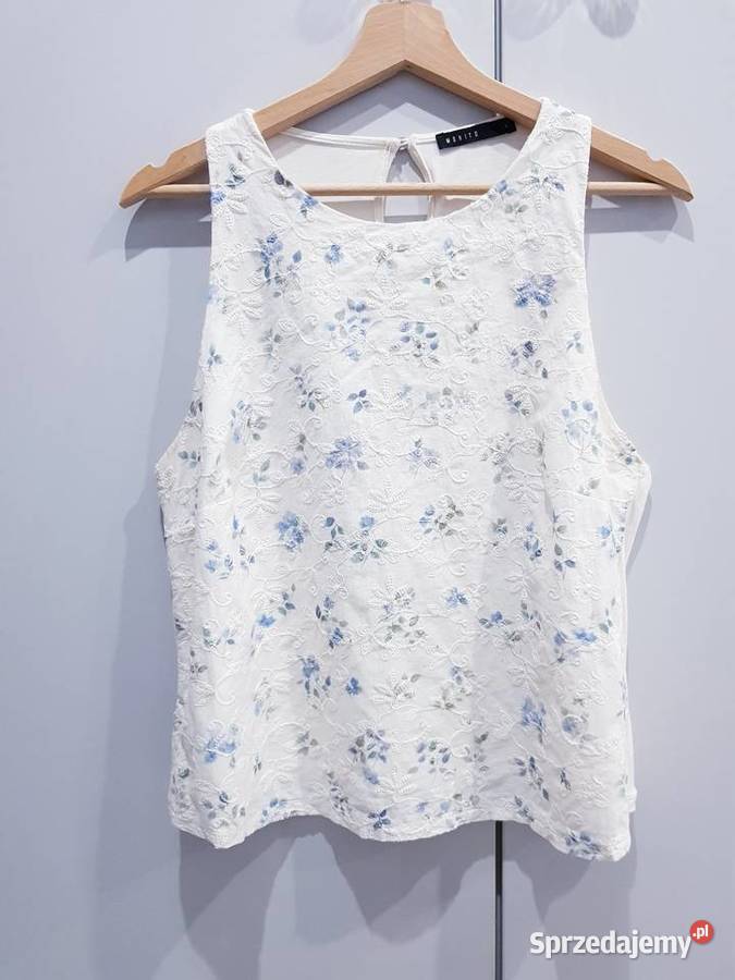 Damski wyszywany top Mohito Inny materiał