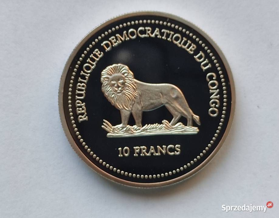 MONETA CONGO 10 FRANCS 2003 KAMELEON Pruszków