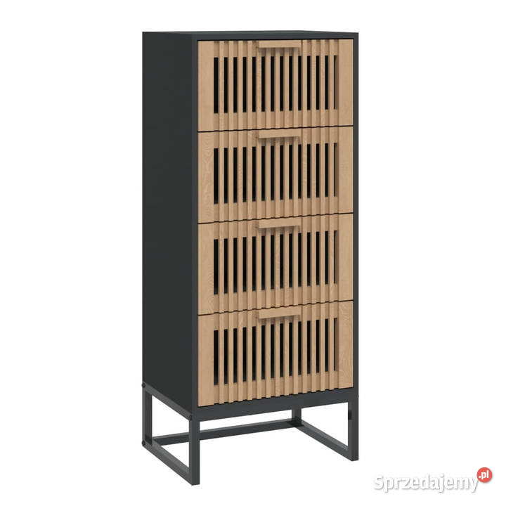 Wysoka szafka czarna 40x30x95 materiał Warszawa sprzedam