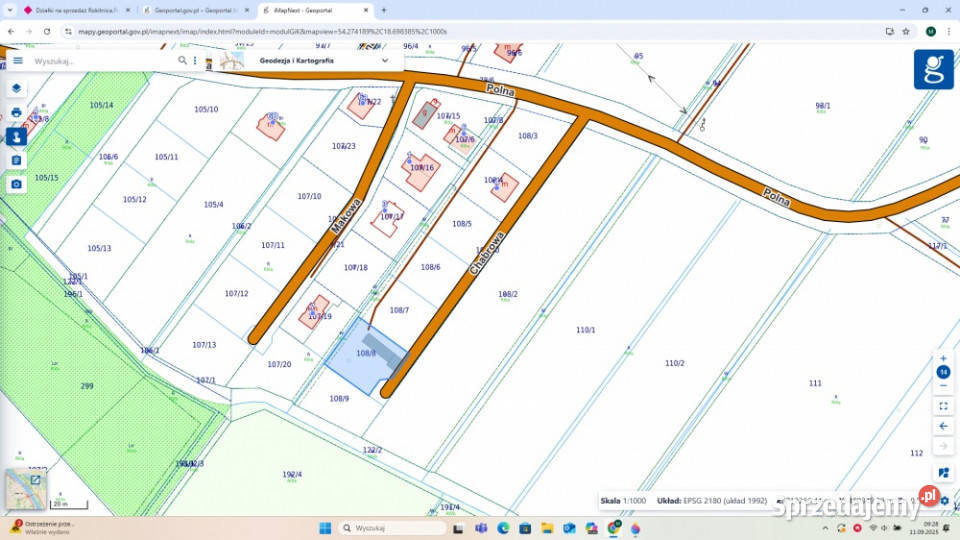 Sprzedam działkę budowlaną Rokitnica