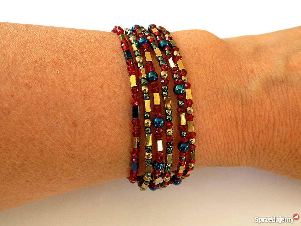 BRANSOLETKA ZAPINANA Z HEMATYTÓW Warszawa