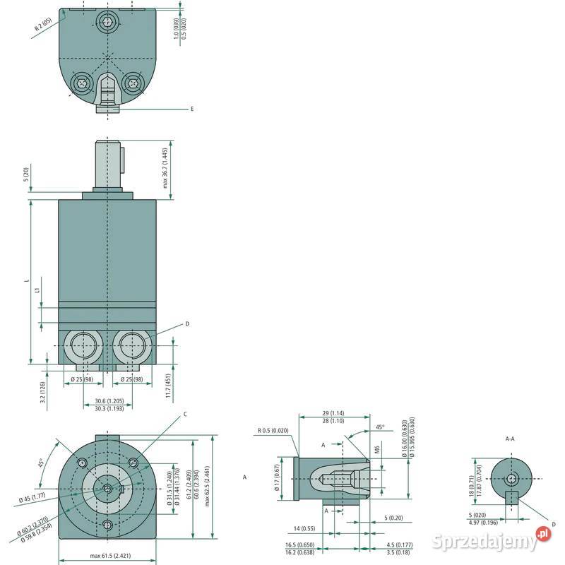 Silnik hydrauliczny OMM 8 SA 151G0041 Danfoss Leżajsk