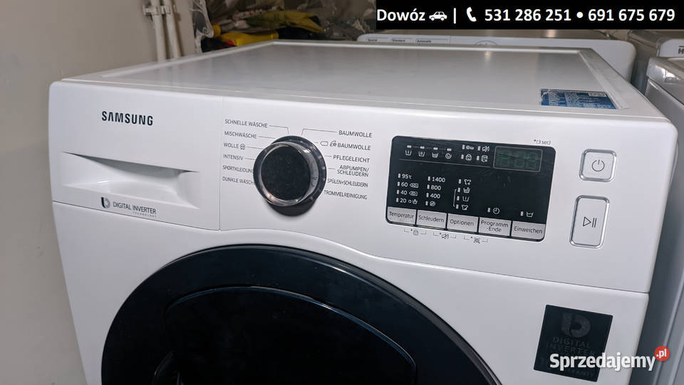 Pralka Samsung 7 AdWash 1400 obrmin transport kujawsko-pomorskie Dobrzyń nad Wisłą