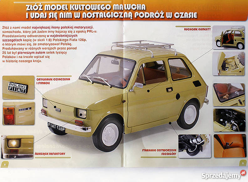 Fiat 126p Maluch model. De Agostini. numery.17