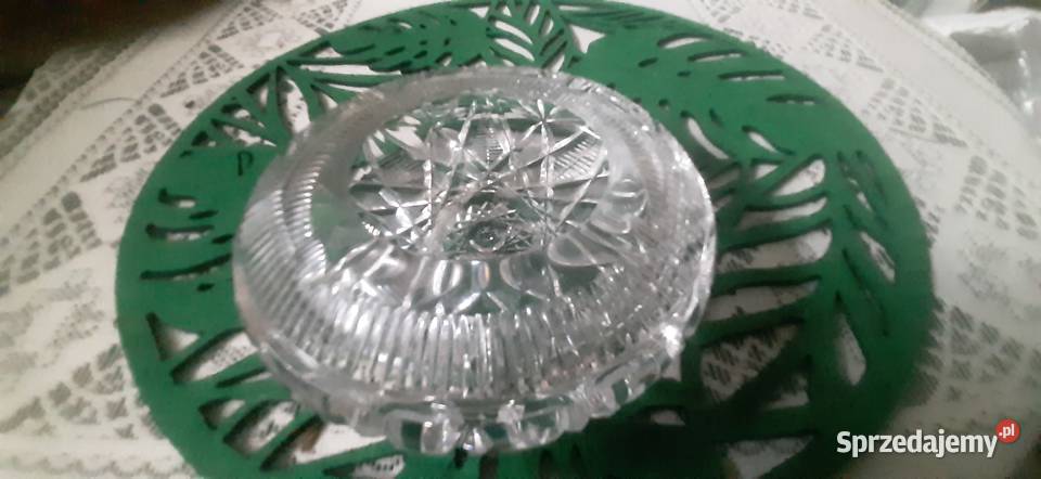 Duża popielniczka kryształowa śląskie Sosnowiec sprzedam