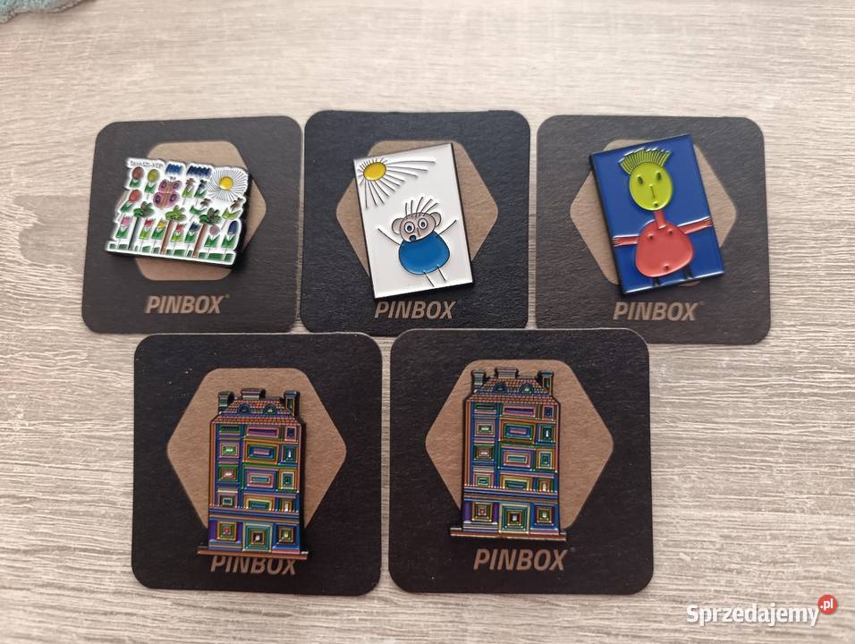 Emaliowane przypinki marki Pinbox Kwidzyn