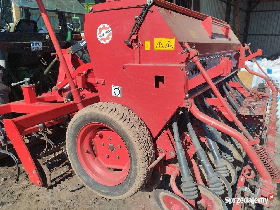 Siewnik talerzowy zbożowy Famarol 3m dolnośląskie sprzedam