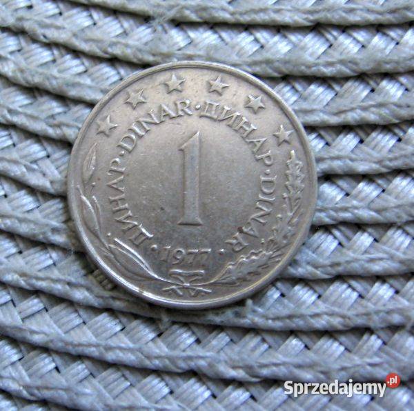 Jugosławia 1 Dinar 1977r Kalisz sprzedam