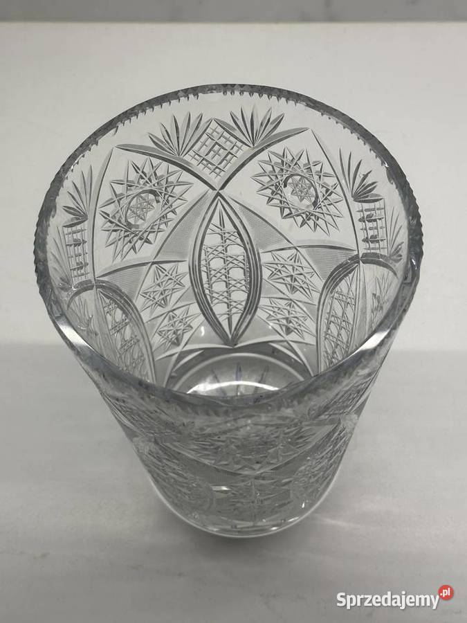Wazon kryształowy z lat PRLu