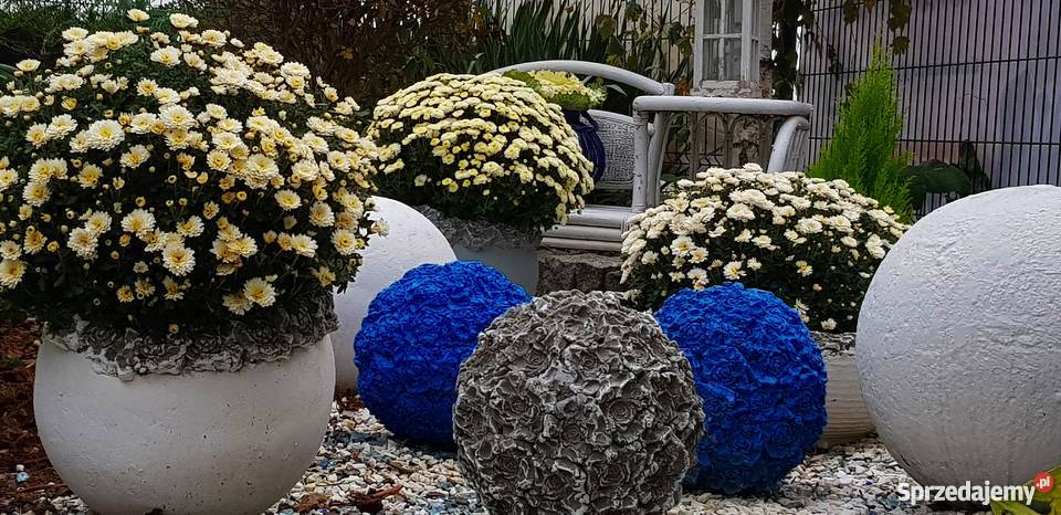 Kule betonowe różane zestaw 3 sztuki Jaworze