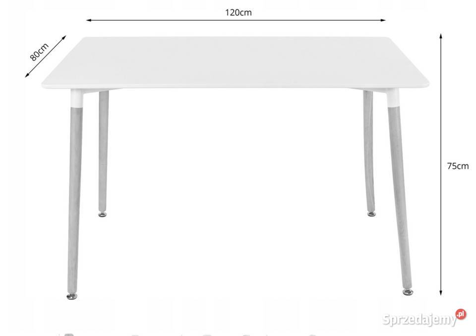 Zestaw Stół 120x80 4 Krzesła Skandynawski Styl podlaskie Choroszcz