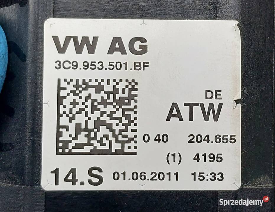 PRZEŁĄCZNIK ZESPOLONY MANETKI VW PASSAT CC B7 osobowe Mielęcin sprzedam