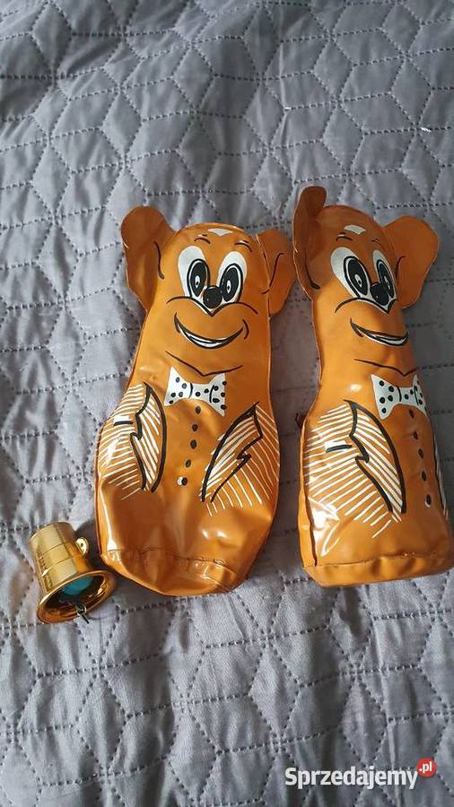 Zabawki stare PRL kot i pies dmuchany okulary mazowieckie Warszawa