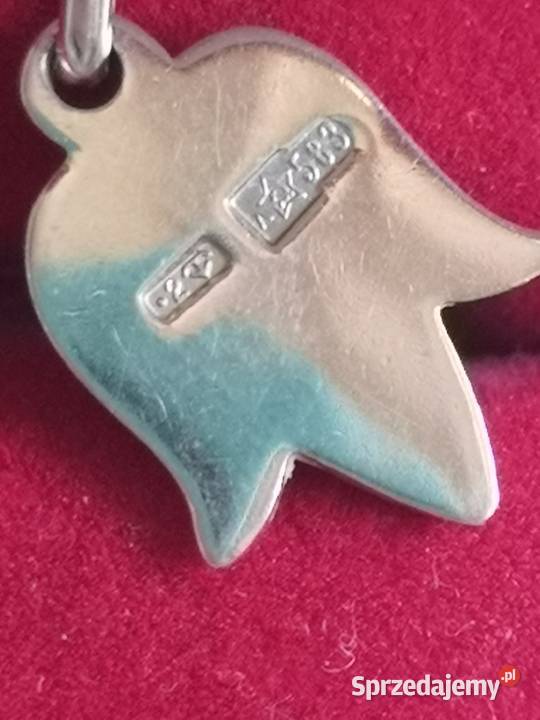 złota zawieszka tulipan złoto 583 Toruń