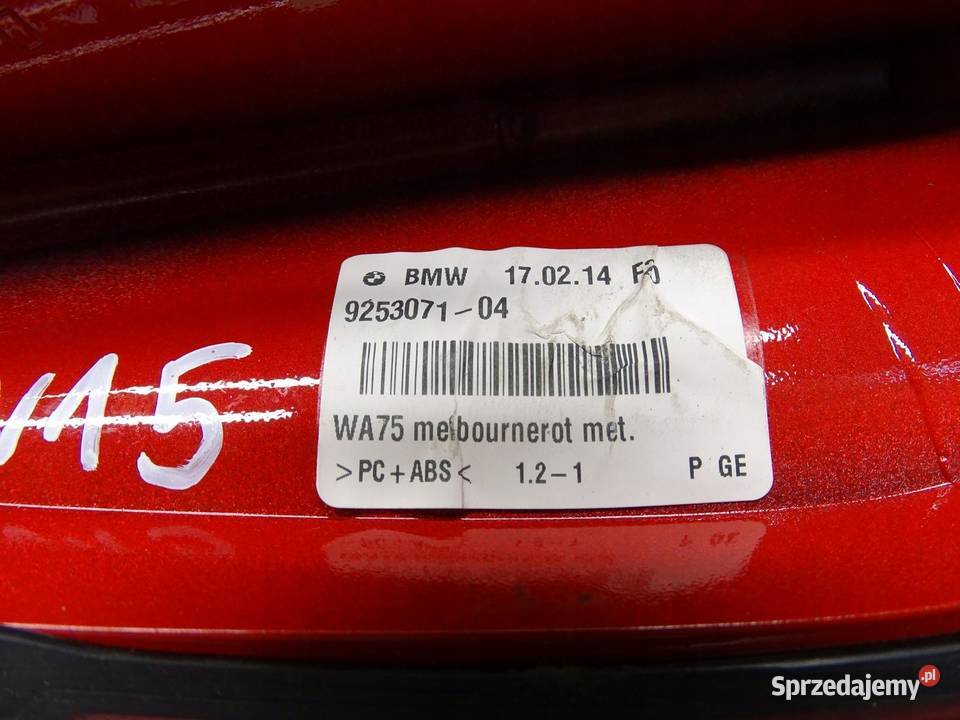 ANTENA DACHOWA PŁETWA 9253071 BMW F20 F21 F30 Karoseria