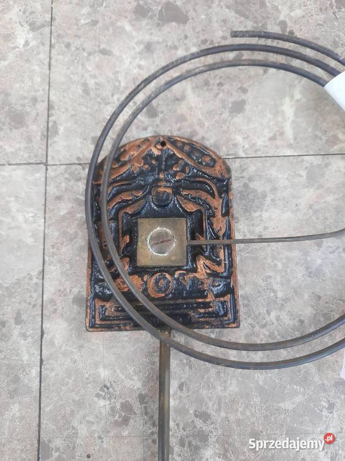 456 Gong spiralny starego zegara ściennego pomorskie Tczew