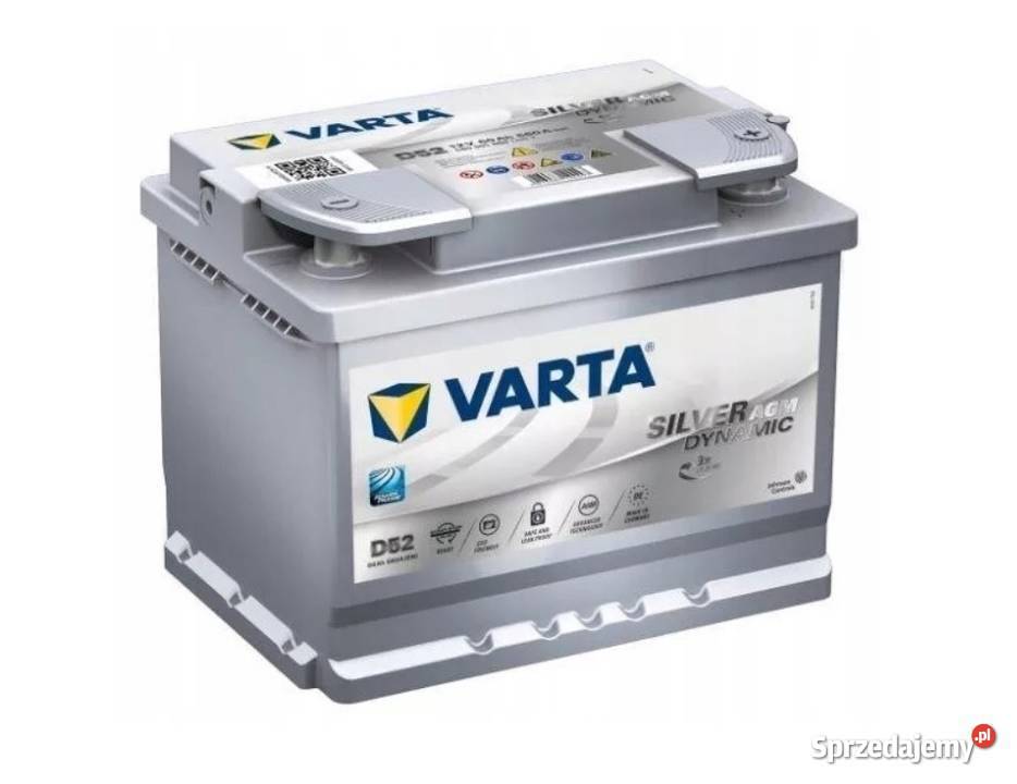 VARTA Silver Dynamic AGM STARTSTOP D52 60Ah 680A osobowe Toruń