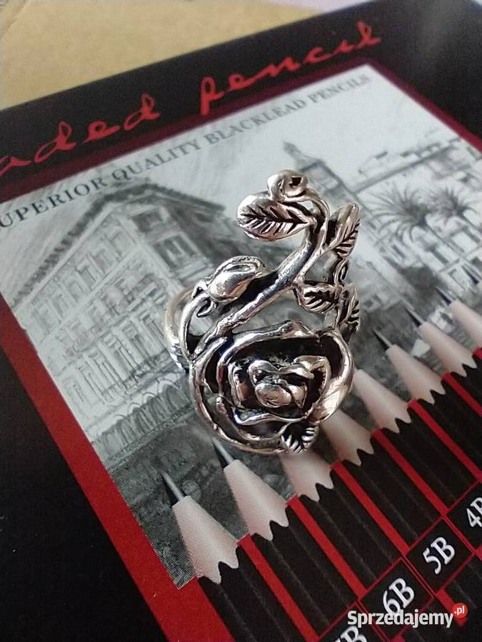 Stary secesyjny pierścionek srebro 925 Łódź sprzedam