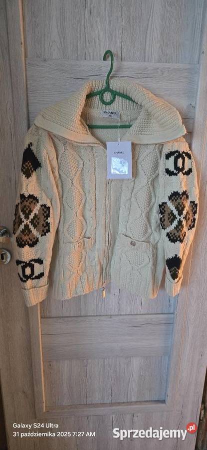 Sweterek gruby wełna z kaszmirem nowy chanel Bydgoszcz