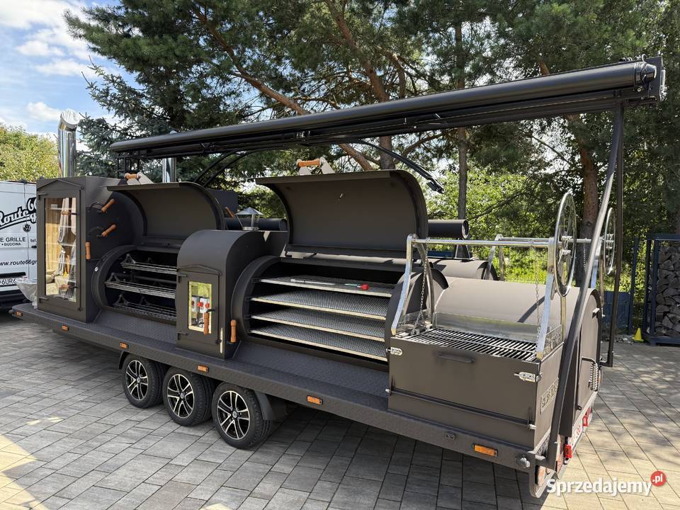 smoker trailer grill na przyczepie BBQ catering Gastronomiczne Golęczewo