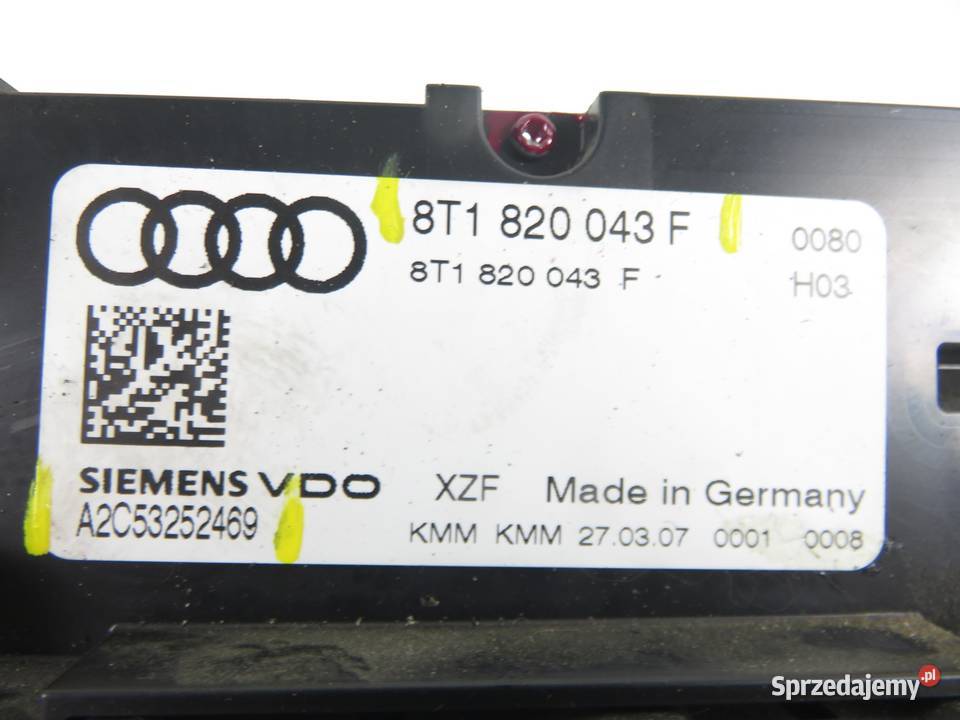 KLIMATRONIK AUDI A5 8T3 8T1820043F A2C53252469 małopolskie sprzedam