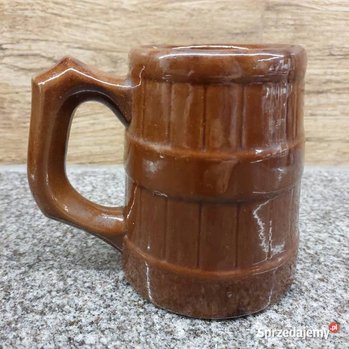 Kufel do piwa z kamionki Wisła PRL Wrocław