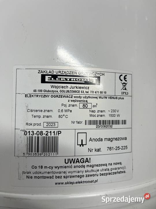 Bojler Elektromete Venus Plus Poznań
